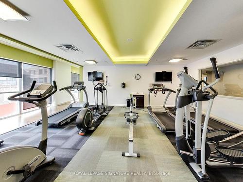 1110-100 Western Battery Rd, Toronto, ON - Indoor Photo Showing Gym Room