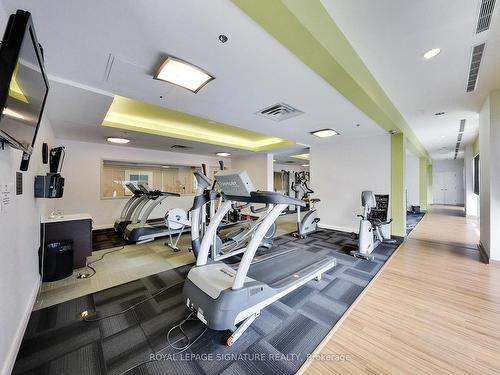 1110-100 Western Battery Rd, Toronto, ON - Indoor Photo Showing Gym Room