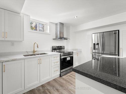 143 Queen Filomena Ave, Vaughan, ON - Indoor Photo Showing Kitchen With Double Sink