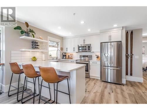 5030 Snowbird Way Unit# 202, Kelowna, BC - Indoor Photo Showing Kitchen With Stainless Steel Kitchen With Upgraded Kitchen