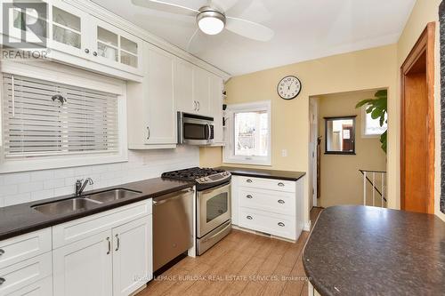 3 Mountain Ave, Hamilton, ON - Indoor Photo Showing Kitchen With Double Sink