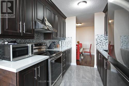 #1703 -4 Kings Cross Rd, Brampton, ON - Indoor Photo Showing Kitchen With Stainless Steel Kitchen With Upgraded Kitchen