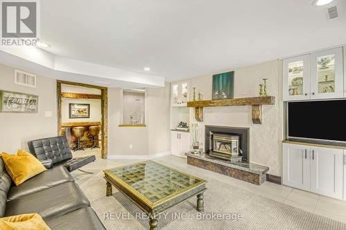 4082 Second Line, Bradford West Gwillimbury, ON - Indoor Photo Showing Living Room With Fireplace