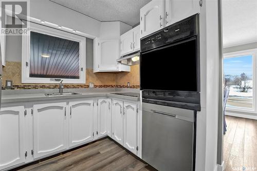 308 1St Avenue E, Blaine Lake, SK - Indoor Photo Showing Kitchen With Double Sink