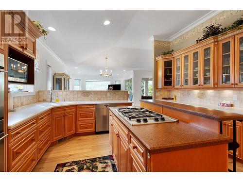 3638 Parri Road, Tappen, BC - Indoor Photo Showing Kitchen With Double Sink