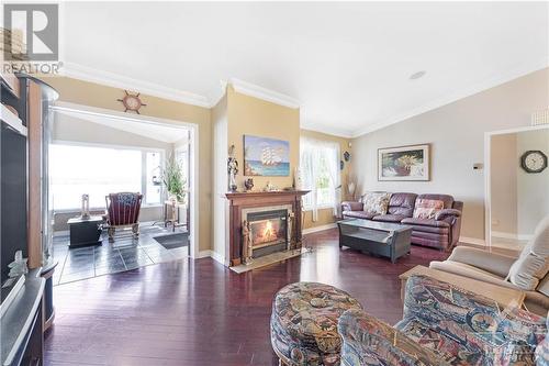 2991 Old Highway 17 Road, Clarence-Rockland, ON - Indoor Photo Showing Living Room With Fireplace