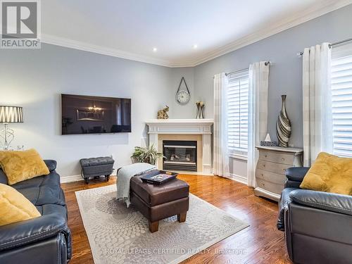 3 Hillpath Cres, Brampton, ON - Indoor Photo Showing Living Room With Fireplace