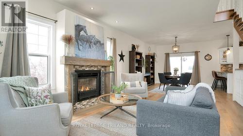 9263 Furnival Road, West Elgin, ON - Indoor Photo Showing Living Room With Fireplace