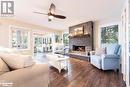 340 Healey Lake, Archipelago South, ON  - Indoor Photo Showing Living Room With Fireplace 