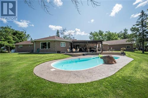 18148 County Road 44 Road, Cornwall, ON - Outdoor With In Ground Pool With Backyard