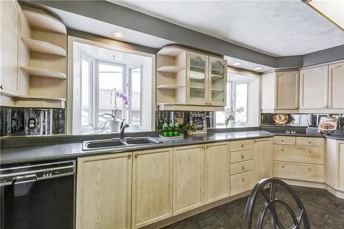 111 Glen Castle Drive, Hamilton, ON - Indoor Photo Showing Kitchen With Double Sink