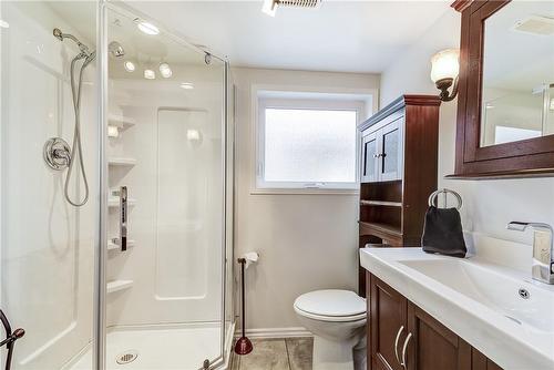 Lower Level 3 Piece Bathroom - 111 Glen Castle Drive, Hamilton, ON - Indoor Photo Showing Bathroom