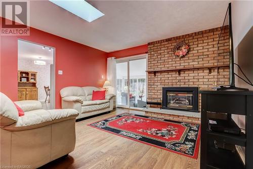 46 Graham Crescent, Sauble Beach, ON - Indoor Photo Showing Living Room With Fireplace