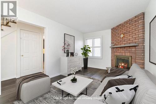 4679 Rosebush Rd, Mississauga, ON - Indoor Photo Showing Living Room With Fireplace
