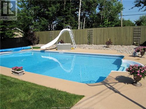 18 Foxwood Dr, Moncton, NB - Outdoor With In Ground Pool With Backyard