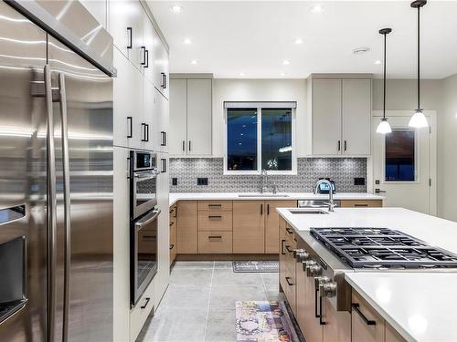 3875 Cadboro Bay Rd, Saanich, BC - Indoor Photo Showing Kitchen With Upgraded Kitchen