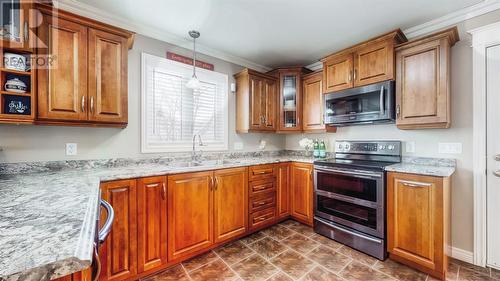1 Woodpath Road, Conception Bay South, NL - Indoor Photo Showing Kitchen With Double Sink