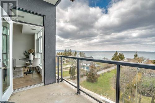 #616 -600 North Service Rd, Hamilton, ON - Outdoor With Body Of Water With Balcony With View With Exterior
