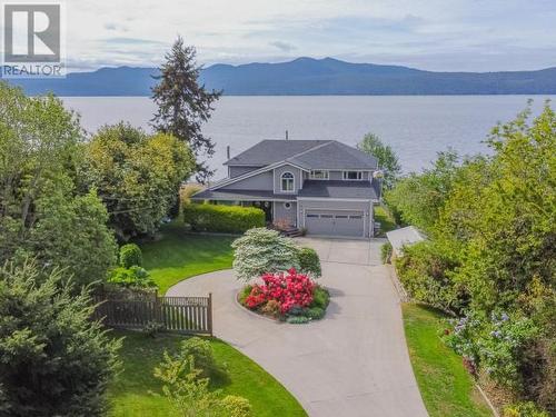 8745 Patricia Road, Powell River, BC - Outdoor With Body Of Water With Deck Patio Veranda With View