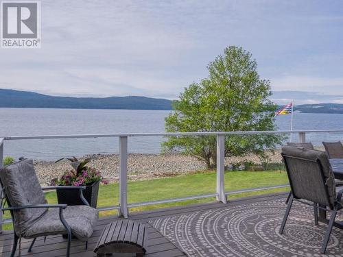 8745 Patricia Road, Powell River, BC - Outdoor With Body Of Water With Deck Patio Veranda With View