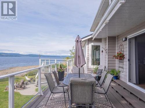 8745 Patricia Road, Powell River, BC - Outdoor With Body Of Water With Deck Patio Veranda