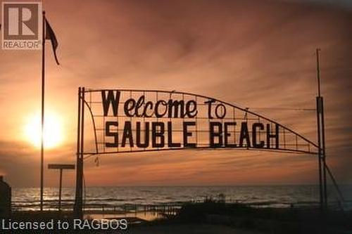 Entrance to Sauble Beach and sunsets and miles of sandy beach just minutes away - 55 Graham Crescent, Sauble Beach, ON 