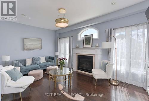 7 Paperbark Ave, Vaughan, ON - Indoor Photo Showing Living Room With Fireplace