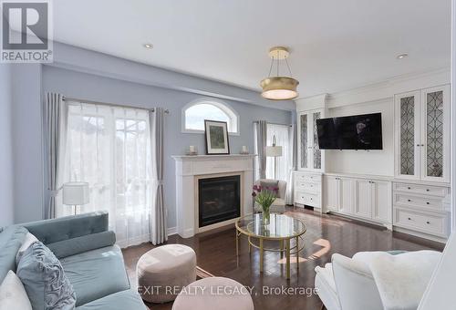 7 Paperbark Ave, Vaughan, ON - Indoor Photo Showing Living Room With Fireplace