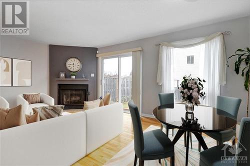 Virtually Staged - 985 Karsh Drive, Ottawa, ON - Indoor With Fireplace