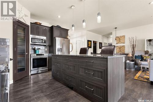 3973 Sandhill Crescent, Regina, SK - Indoor Photo Showing Kitchen With Upgraded Kitchen