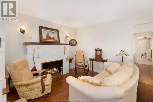 55 Beaudoin Sideroad, Amherstburg, ON - Indoor Photo Showing Living Room With Fireplace