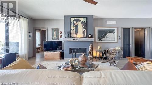 68 Deerfield Rd, Lambton Shores, ON - Indoor Photo Showing Living Room With Fireplace