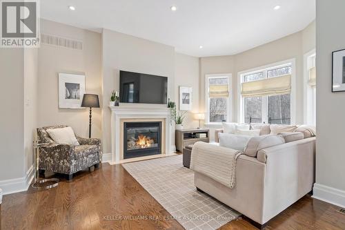 9 Lookout Court, Halton Hills, ON - Indoor Photo Showing Living Room With Fireplace