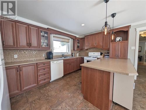 45 Leger St, Caraquet, NB - Indoor Photo Showing Kitchen With Double Sink