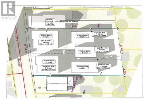 Site Plan proposal for front and back units - 67 Springhurst Avenue, Ottawa, ON 