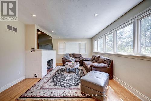 1235 Old River Road, Mississauga, ON - Indoor Photo Showing Living Room With Fireplace