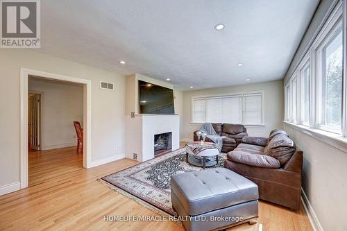 1235 Old River Road, Mississauga, ON - Indoor Photo Showing Living Room With Fireplace