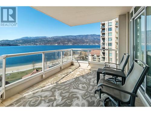 1152 Sunset Drive Unit# 1403, Kelowna, BC - Outdoor With Body Of Water With Balcony With View With Exterior