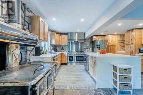 2221/23 County Road 620 Rd E, North Kawartha, ON - Indoor Photo Showing Kitchen With Stainless Steel Kitchen
