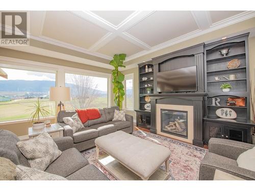 6325 Old Kamloops Road, Vernon, BC - Indoor Photo Showing Living Room With Fireplace