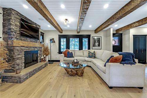2041 Caroline Street, Burlington, ON - Indoor Photo Showing Living Room With Fireplace