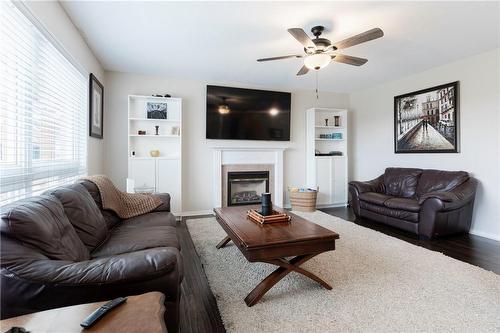 185 Magnificent Way, Binbrook, ON - Indoor Photo Showing Living Room With Fireplace