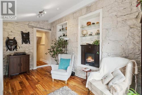 38 Waterloo Ave, Guelph, ON - Indoor Photo Showing Living Room With Fireplace