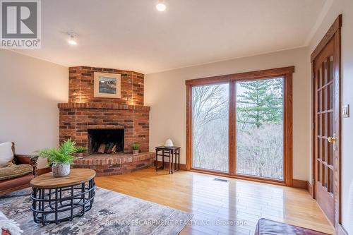 152 Weirs Lane, Hamilton, ON - Indoor Photo Showing Living Room With Fireplace