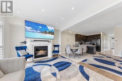 142 Sky Harbour Dr, Brampton, ON - Indoor Photo Showing Living Room With Fireplace