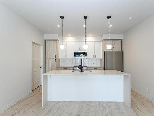 201-947 Whirlaway Cres, Langford, BC - Indoor Photo Showing Kitchen With Upgraded Kitchen