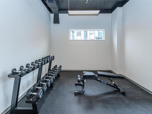201-947 Whirlaway Cres, Langford, BC - Indoor Photo Showing Gym Room