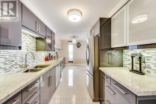 #1110 -2045 Lake Shore Blvd W, Toronto, ON - Indoor Photo Showing Kitchen With Double Sink With Upgraded Kitchen
