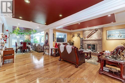 14 Sheringham St, Brampton, ON - Indoor Photo Showing Living Room With Fireplace