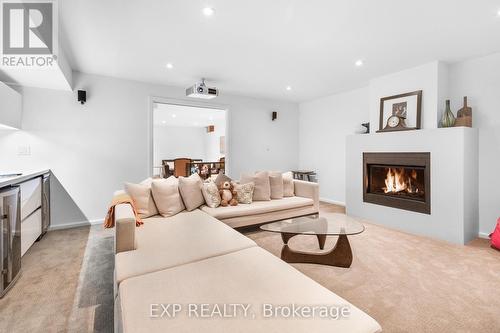 223 Jennings Cres, Oakville, ON - Indoor Photo Showing Living Room With Fireplace